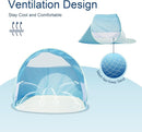 Action Air UPF 50+ Pop Up Beach Tent for 2-3 People, Instant Sun Shelter with 360°Ventilation, Water-Resistant Canopy, Lightweight & Portable Sun Shade for Beach, Camping, Sports (Blue) by TinyTreasures Baby Boutique