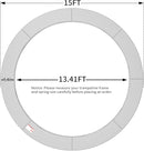 16FT/15FT/14FT/12FT/10FT Trampoline Safety Pad Replacement, Round Trampoline Spring Protection Cover, Fits 16FT/15FT/14FT/12FT/10FT Frames, Water-Resistant Trampoline Accessories by TinyTreasures Baby Boutique
