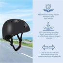 Color Gradient Adjustable Kids' Helmet with Knee & Elbow Pads Set | Multi-Sport Safety Gear for Boys & Girls Ages 5-14 | Skateboarding, Scooters, Roller & Inline Skating, Longboarding by TinyTreasures Baby Boutique