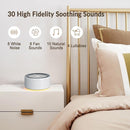 Nursery Lamp with Sound Machine, Mood Lighting, 7 Colors Night Light, 30 Soothing Sounds, White Noises for Baby, Adults. Timer, Plug in, Memory Function, Touch Control by TinyTreasures Baby Boutique