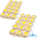 48-Pack 2” Floating Candle, 200 Hour Water Activated Warm White Battery Powered Flameless LED Floating Candle Floating for centerpieces/Bathtub/Pool/Fountain by GreenHaven Gardens