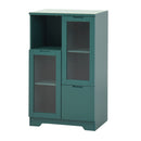 Modern Cabinet With Glass Doors And Drawer by HouseOfZazla