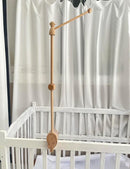 Wooden Baby Crib Mobile Arm, 31 Inch, Solid Beech Wood, 360° Rotatable, Whale Design, Adjustable, Anti-Slip, Mobile Hanger for Crib, Nursery Decor for Boys & Girls, Gift Accessories by TinyTreasures Baby Boutique