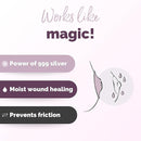 Original Silver Nursing Cups - Made in Germany with 999 Silver - Universal Fit - Protect and Soothe Sore Nipples - Silver Nipple Shields for Breastfeeding - FDA-Registered by TinyTreasures Baby Boutique