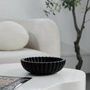 Black Decorative Bowl for Kitchen Counter - Modern Fruit Bowl with, Catch All Bowl for Keys, Entryway Table, and Home Decor by CozyNest Decor