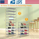 10-Tier Shoe Organizer Rack for Entryways & Closets by LJGDeals