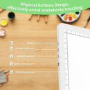 KOBAIBAN A4 Magnetic Light Box for Tracing, Rechargeable Diamond Art Light Board with Side Physical Buttons, 3 Color Light Modes Super Bright Light Pad for Diamond Painting, Weeding Vinyl (White) by TinyTreasures Baby Boutique