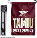 College Flags & Banners Co. Texas A&M International Dustdevils Garden Flag with Pole Stand Holder