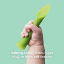 Olababy Baby and Children's Spoon (Training, Set of 2) - Flexible Learning Spoon for Complementary Foods Introduction | Soft, Flexible Silicone BPA-Free by TinyTreasures Baby Boutique