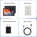 Android Tablet, 10.1 inch Tablets with 1280 * 800 IPS HD Touchscreen, Octa-Core Processor, 10(4+6) GB RAM 128GB ROM, 1TB TF Card Expandable, 5G/2.4G WiFi, BT 5.0,Dual Camera, Google Tablet by TinyTreasures Baby Boutique