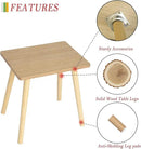 AWASEN Side Table, Small End Accent Table for Living Room Bedroom Office Small Spaces, Modern Wood Side Table Nightstand with Solid Wood, Easy Assembly, (Natural) by CozyNest Decor