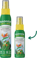 Badger Bug Spray Travel Size, Family Friendly All Natural Mosquito Repellent w/Organic Essential Oils, Smells Great, 3 Hours Effective, Deet-Free, Vegan, Travel Insect Repellent, 2.7 fl oz, 2-Pack by TinyTreasures Baby Boutique