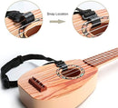 YOLOPARK 17" Kids Toy Guitar for Girls Boys, Mini Toddler Ukulele Guitar with 4 Strings Keep Tones Can Play for 3, 4, 5, 6 7 Year Old Kids Musical Instruments Educational Toys for Beginner (Wood) by TinyTreasures Baby Boutique
