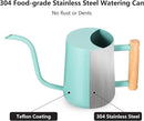 Watering Can Indoor Plants, 35oz Small Watering Can Indoor Stainless Steel Metal Watering Can Modern Decorative Watering Pot with Long Spout for Indoor House Plant Bonsai Outdoor Garden Flowers -Green by GreenHaven Gardens