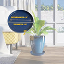 Plant Saucer Pot Tray Planter Saucers 4 Pack 4 5 6 7 8 9 10 11 12 13 15 Inch for Indoors Outdoor, Durable Sturdy Ceramic Flower Drainage drip Water Tray for Glazed Pots Base (4.7 Inch-Blue) by GreenHaven Gardens