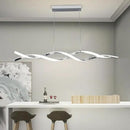 Modern Ceiling Chandelier Light, Acrylic Anti Flicker Pendant Lamp with Remote Control Dimmable 3 Color Mode & Brightness (Warm Cool Neutral Light) for Kitchen Bar by CozyNest Decor