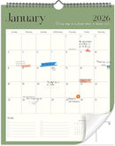 Wall Calendar 2026-2027, 18 Month Calendar from January 2026 to June 2027 14.5" x 11.8" Large Desk Calendar with Twin-Wire Binding for Home Office Planning Personal Organisers, Simple Style by TinyTreasures Baby Boutique