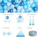 GOGOSO Ball Pits Balls for Toddlers Pack of 50 100 200 Plastics Shape Ball Non-Phthalate Non-BPA Non-Toxic 2.2-Inch Crush Proof Play Balls by TinyTreasures Baby Boutique