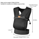 Baby Wraps Carrier Sling, Baby Carrier for Newborns and Toddlers,Skin-Friendly and Soft Front Baby Carrier Wrap Perfect Baby Gifts (Black, Mesh) by TinyTreasures Baby Boutique