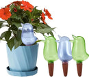 4 Pack Self Watering Spikes, Indoor Plant Watering Globes, Bird Shape Automatic Irrigation Spikes,Plant Watering Devices (Green&Blue) by GreenHaven Gardens