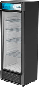 KoolMore Commercial One Glass Door Display Upright Beverage Refrigerator Cooler Merchandiser - 12 Cu. Ft [Black] (MDR-1GD-12C) by CozyNest Decor