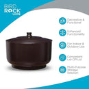BirdRock Home Decorative Footed Water Hose Holder Pot with Lid | Holds 100ft Hose | Ground Garden Box | Powdered Coated Steel | Metal Hider | Outdoor or Indoor (Oil Rubbed Bronze) by GreenHaven Gardens