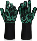Comsmart BBQ Gloves, 1472 Degree F Heat Resistant Grilling Gloves Silicone Non-Slip Oven Gloves Long Kitchen Gloves for Barbecue, Cooking, Baking, Cutting by GreenHaven Gardens