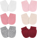 Newborn Baby Mittens No Scratch Cotton Elastic Wrist Gloves Infant Toddler Mittens for Baby Boy Girl 0-6 Months by TinyTreasures Baby Boutique