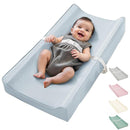 Vegan Leather Waterproof Baby Changing Pad - Wipeable, Extra Thick & Portable & Non-Slip Diaper Mat for Dresser, Crib, Travel | Soft & Safe (Blue) by TinyTreasures Baby Boutique