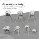 Mompush Olli 7-in-1 Convertible High Chair for Babies and Toddlers – Adjustable Height & Footrest, Dishwasher-Safe Tray, Compact Foldable Design for Easy Storage & Travel, Lightweight Yet Durable by TinyTreasures Baby Boutique