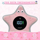 TKY Baby Bath Thermometer with Floating Toys - Digital Water & Room Temperature Monitor, Rechargeable Thermometer with Alerts for Newborn Bath Essentials, Infant Safety by TinyTreasures Baby Boutique