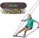 Swurfer TreeSkate Skateboard Swing, Outdoor Stand Up Surf Swing, Holds Up to 200 lbs, Ages 6 and Up, Adjustable Handles, Grip Tape, Kids Outdoor Play Equipment for Children and Adults (Waves) by TinyTreasures Baby Boutique
