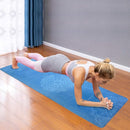 Travel Yoga Mat, Non Slip Exercise Suede Mat with Carry Bag, All-Purpose Fitness Mat with High Density Anti-Tear Surface for Women, Ideal for Pilates Workout (72'' x 24'' x 1.5mm Thick) by TinyTreasures Baby Boutique