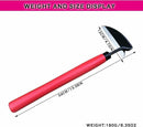 SHANFEEK Japanese Weeding Hoe Gardening Tools 13.5-Inch Weed Remover Tool High-Carbon Steel One-Piece Molding with Solid Wood Handle(Red) by GreenHaven Gardens