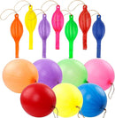 RUBFAC 36 Punch Balloons Punching Balloon Heavy Duty Party Favors For Kids, Bouncy Balls with Rubber Band Handle for Birthday Party, Goodie Bag, Stocking Stuffers for Kids by TinyTreasures Baby Boutique