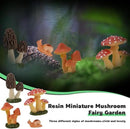 Resin Miniature Mushroom, Miniature Mushroom and Snail Figurine Fairy Mushroom Figurines Fairy Garden Accessories Mushroom Decor Micro Moss Landscape Statues Craft by GreenHaven Gardens