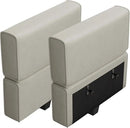 Belffin Modular Sofa Armrest Backrest Module for Modular Sectional Sofa Couch Side Armrest, Backrest Velvet Grey by CozyNest Decor