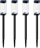 Solar Pathway Lights Outdoor Waterproof Solar Outdoor Lights with LED Tungsten Filament Bulb, Auto On/Off Garden Lighting for Outside Yard Landscape Driveway Lawn Path 4 Pack by GreenHaven Gardens
