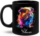 Personalized Customized Colorful Guinea Pig Coffee Cup, Animal Mug For Guinea Pig Lover, 11oz & 15oz Ceramic Mug - Gift For Birthday, Christmas by CozyNest Decor