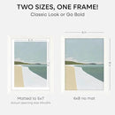 Homeforia 6x8 Picture Frame White, High End Oak 8x6 Wooden Frames with Mat 7x5 Print, 6 x 8 White Wood Frame Matted to 5 x 7 inch Photo, 6by8 Wall or Tabletop Frame, Tempered Glass, Wall Kit, Set of 1 by CozyNest Decor