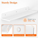 Lifewit Floating Shelves for Wall, 4 Pack White Acrylic Shelf 15" Room Decor for Bookcase/Vinyl Record Display/Photo/Picture in Bedroom, Living Room, Bathroom, Kitchen Storage and Organization by TinyTreasures Baby Boutique