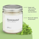1OAK Soy Wax Scented Candles - Peppermint Candle - Scented Candles for Home (7oz.) by CozyNest Decor