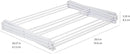 Amazon Basics Foldable Portable Laundry Rack for Air Drying Clothing, Indoor Outdoor Use - 14.5" D x 29.5" W x 41.8" H, White by CozyNest Decor