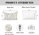 YOUR SMILE Classical Embroidery Jacquard Yellow/Gold Square Decorative Throw Pillow Case Cushion Cover,12x20 inch by CozyNest Decor