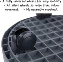 WanderingDonkey 2 Pack of 9.8 Inch Heavy Duty Plant Caddy with Wheels,Rolling Plant Stand Pot Trolley, Potted Flower Mover Dolly with Casters Round Coaster for Indoor Outdoor, Brown by GreenHaven Gardens