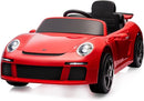 Licensed RUF CTR3 12V Kids Electric Car with Parent Remote Control, 2 Motors, 3 Speeds, LED Lights, MP3 Player | Battery Powered Ride-On Toy for Kids to Drive - Red by TinyTreasures Baby Boutique
