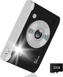 Digital Camera FHD 1080P Video & 8X Digital Zoom - Compact Point and Shoot Digital Camera with 2.4" Screen, 800mAh Rechargeable Battery Portable Small Camera for Kids Teens Girls Boys(Black) by TinyTreasures Baby Boutique