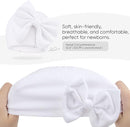 BQUBO Newborn Baby Hats Mittens Set Hospital Hat Beanie Infant Bow Hats Baby Gloves No Scratch Mittens for 0-6 Months by TinyTreasures Baby Boutique