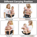 Baby Hip Carrier, Hip Seat Baby Carrierwith Adjustable Waistband, Ergonomic No-Slipped Seat, Breathable Materials for Newborns to Toddlers（Black by TinyTreasures Baby Boutique