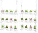 Clear Hanging Window Plant Shelves,2-Pack 3-Tier,Indoor Windows Wall Hanging Plant Stand Flower Display,Flower Pot Organizer Storage for Window Grow Herbs,Microgreens,Succulents,Flower,16-Inch by GreenHaven Gardens